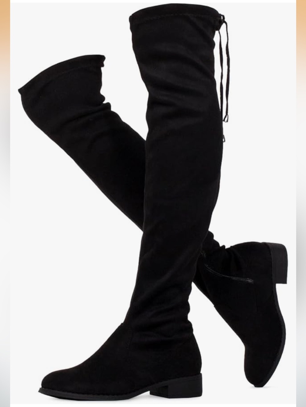 Black Over-the-Knee Women’s Suede Boots Size: 8